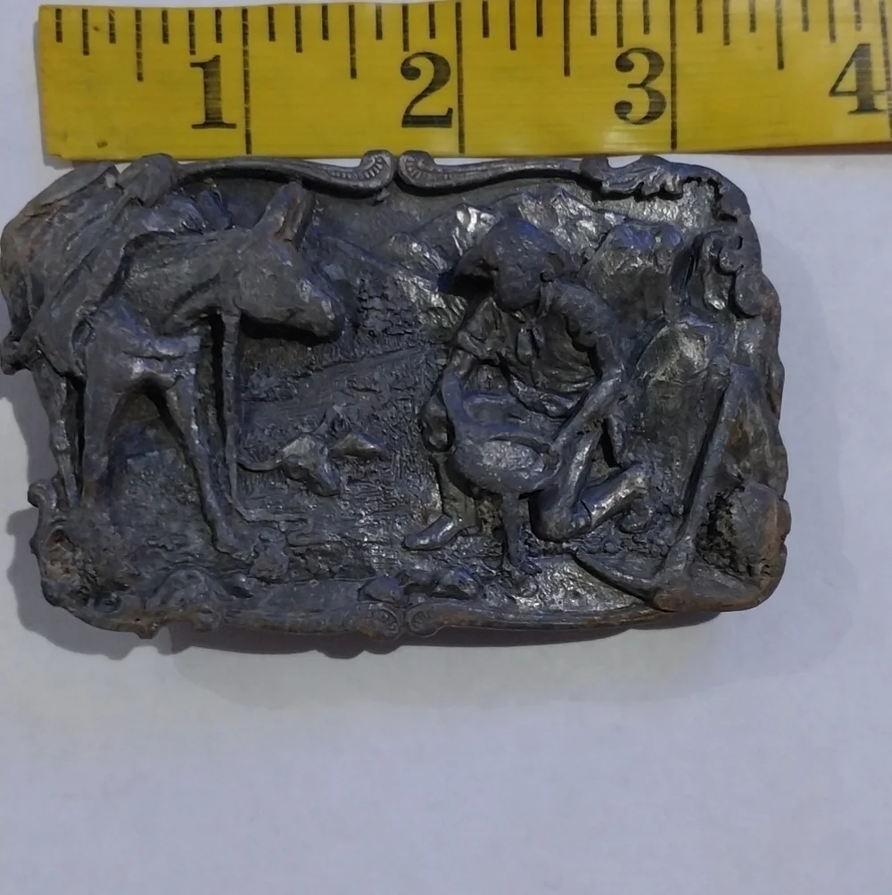 Mining belt buckle vintage arroyo grande buckle co
